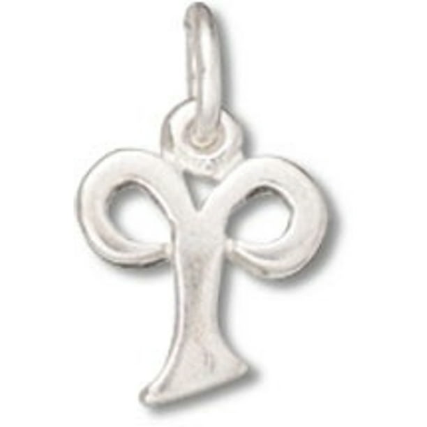Sterling Silver Womens 1mm Box Chain Small Aries Zodiac Horoscope Symbol Pendant Necklace Sterling Silver Womens 1mm Box Chain Small Aries Zodiac Horoscope Symbol Pendant Necklace